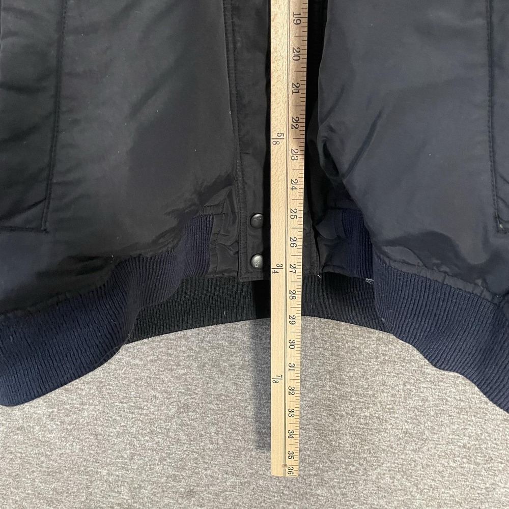 Southpole Jacket Mens XL Black Hooded Down Puffer Bomber Full Zip Winter Nylon - Picture 8 of 12